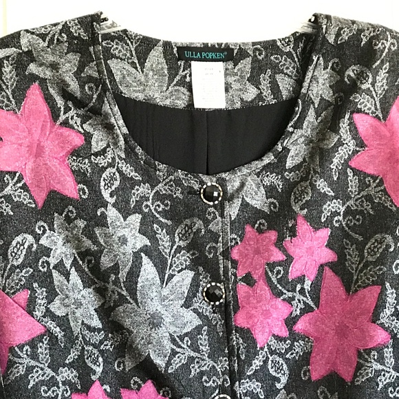 ULLA POPKEN Floral Brocade Jacket Relaxed Fit Blazer Women’s Plus Size 3X 4X 28 - Picture 2 of 16